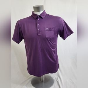 Travis Mathew Polo Shirt Mens Extra Large Purple Golf Lightweight Performance